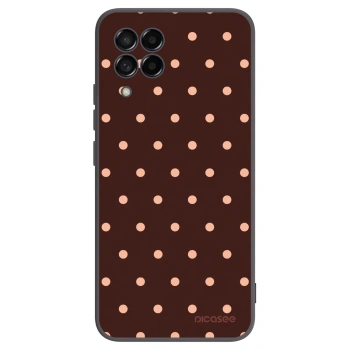 Obal pro Samsung Galaxy M53 5G - Peach Dots & Chocolate