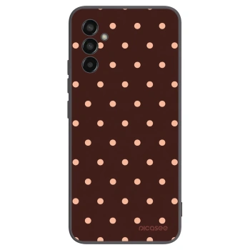 Obal pro Samsung Galaxy M13 M135F - Peach Dots & Chocolate