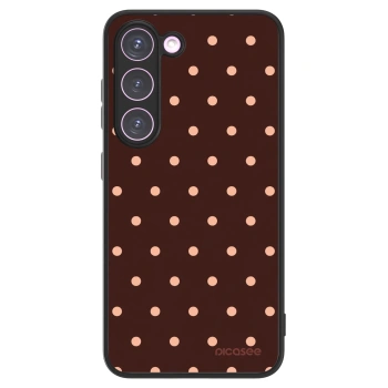 Picasee ULTIMATE CASE pro Samsung Galaxy S23 5G - Peach Dots & Chocolate