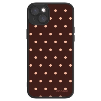 Picasee ULTIMATE CASE pro Apple iPhone 15 Plus - Peach Dots & Chocolate
