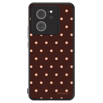 Obal pro Xiaomi 13T - Peach Dots & Chocolate