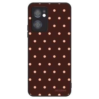 Obal pro OPPO Reno 7 5G - Peach Dots & Chocolate