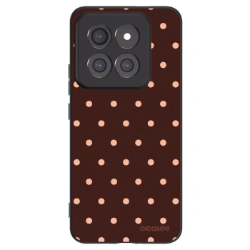 Picasee silikonový černý obal pro Xiaomi 14 Pro - Peach Dots & Chocolate