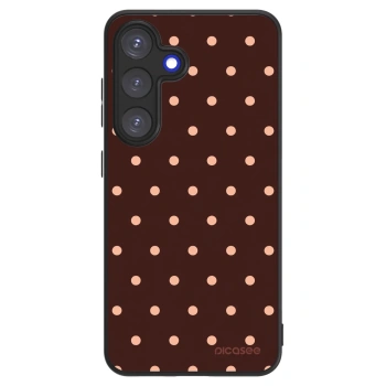 Picasee ULTIMATE CASE pro Samsung Galaxy A25 A256B 5G - Peach Dots & Chocolate