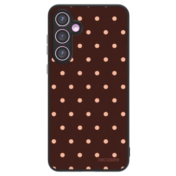 Picasee ULTIMATE CASE pro Samsung Galaxy A35 5G A356B - Peach Dots & Chocolate