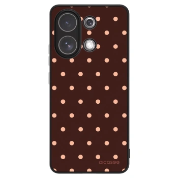 Picasee ULTIMATE CASE pro Xiaomi Redmi Note 13 4G - Peach Dots & Chocolate