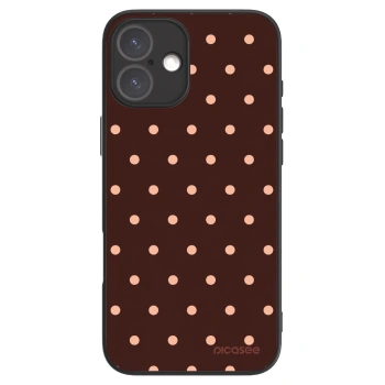 Picasee ULTIMATE CASE pro Apple iPhone 16 Plus - Peach Dots & Chocolate
