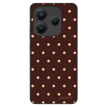 Picasee ULTIMATE CASE pro Xiaomi Redmi Note 14 5G - Peach Dots & Chocolate