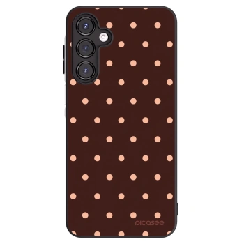 Picasee silikonový černý obal pro Samsung Galaxy A16 5G - Peach Dots & Chocolate