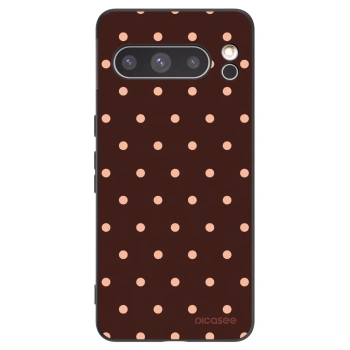 Picasee silikonový černý obal pro Google Pixel 8 Pro - Peach Dots & Chocolate