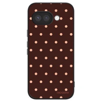 Obal pro Google Pixel 9a - Peach Dots & Chocolate