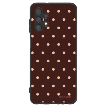 Obal pro Samsung Galaxy A13 5G - Peach Dots & Chocolate