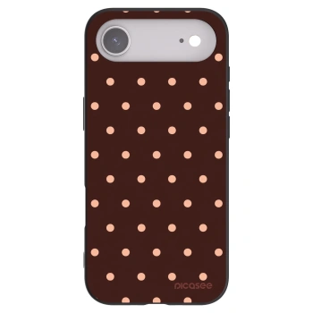 Picasee silikonový černý obal pro Apple iPhone Air - Peach Dots & Chocolate