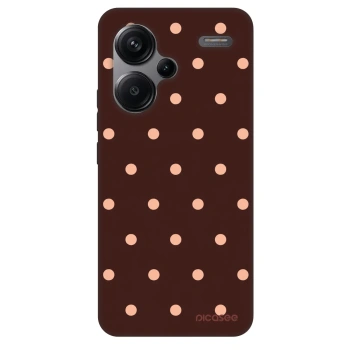 Obal pro Xiaomi Redmi Note 13 Pro+ 5G - Peach Dots & Chocolate