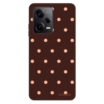 Obal pro Xiaomi Redmi Note 12 Pro 5G - Peach Dots & Chocolate