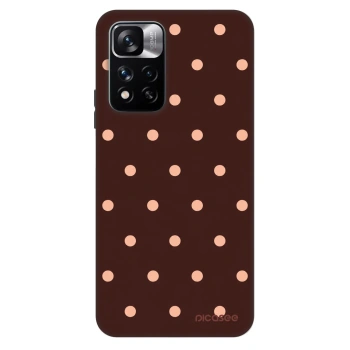 Obal pro Xiaomi Redmi Note 11 Pro - Peach Dots & Chocolate