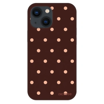 Obal pro Apple iPhone 13 mini - Peach Dots & Chocolate