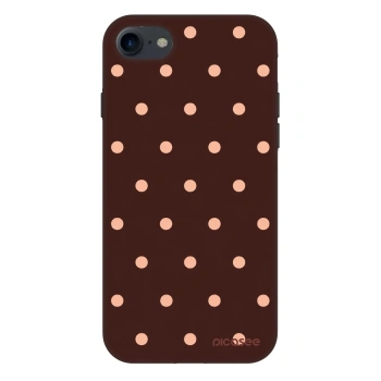 Obal pro Apple iPhone SE 2022 - Peach Dots & Chocolate