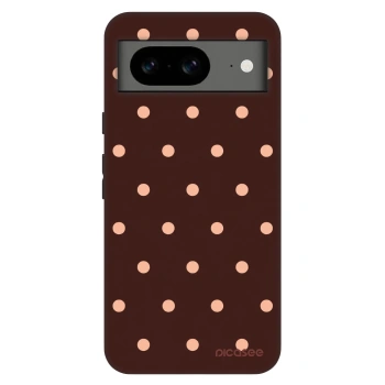 Obal pro Google Pixel 8 Pro - Peach Dots & Chocolate