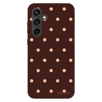 Obal pro Samsung Galaxy S24 FE S721B - Peach Dots & Chocolate