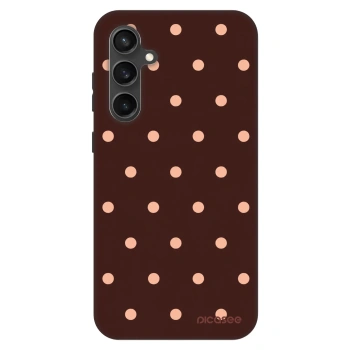 Obal pro Samsung Galaxy S23 FE S711B - Peach Dots & Chocolate