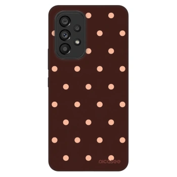 Obal pro Samsung Galaxy A53 5G A536 - Peach Dots & Chocolate
