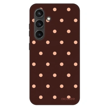 Obal pro Samsung Galaxy S24+ S926B 5G - Peach Dots & Chocolate