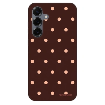 Obal pro Samsung Galaxy S25+ 5G - Peach Dots & Chocolate