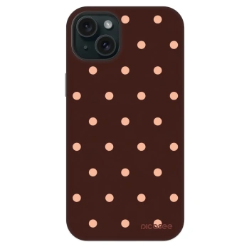 Obal pro Apple iPhone 14 Plus - Peach Dots & Chocolate