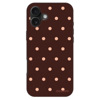Obal pro Apple iPhone 16 Plus - Peach Dots & Chocolate