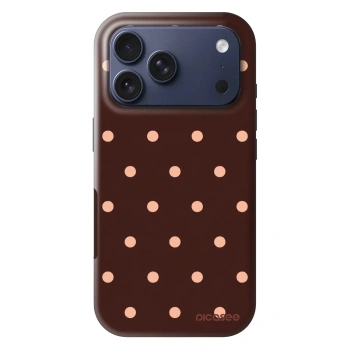 Obal pro Apple iPhone 17 Pro - Peach Dots & Chocolate