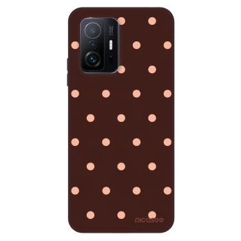 Obal pro Xiaomi 11T - Peach Dots & Chocolate