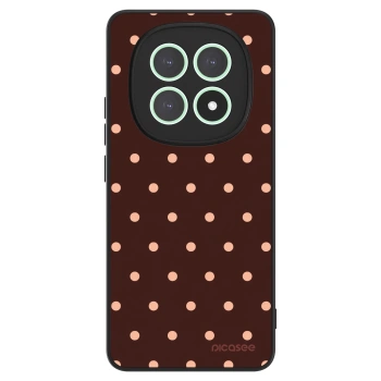 Obal pro Xiaomi Redmi Note 15 4G - Peach Dots & Chocolate