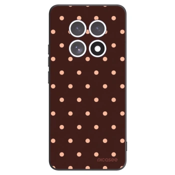 Picasee silikonový černý obal pro Xiaomi Redmi Note 15 4G - Peach Dots & Chocolate