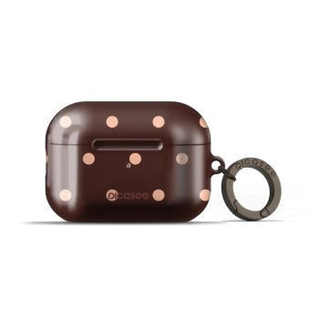 Obal pro Apple AirPods Pro 1 - Peach Dots & Chocolate