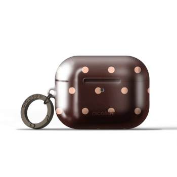 Obal pro Apple AirPods Pro 3 - Peach Dots & Chocolate
