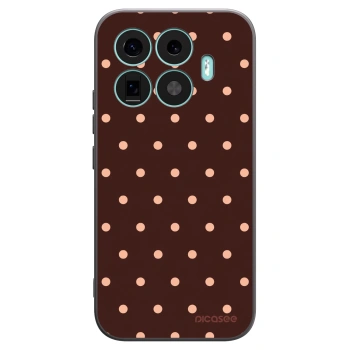 Picasee silikonový černý obal pro Xiaomi 17T - Peach Dots & Chocolate