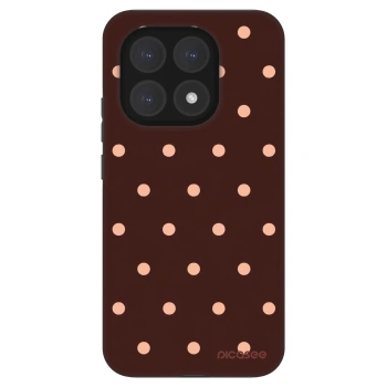 Obal pro Xiaomi 15T - Peach Dots & Chocolate