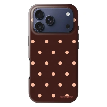 Obal pro Apple iPhone 18 Pro - Peach Dots & Chocolate