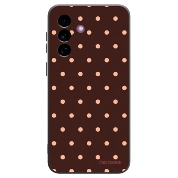 Picasee silikonový černý obal pro Samsung Galaxy A37 - Peach Dots & Chocolate