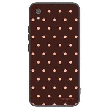 Picasee silikonový černý obal pro Xiaomi Redmi 7A - Peach Dots & Chocolate
