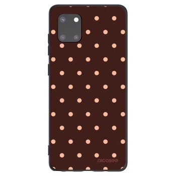 Obal pro Samsung Galaxy Note 10 Lite N770F - Peach Dots & Chocolate