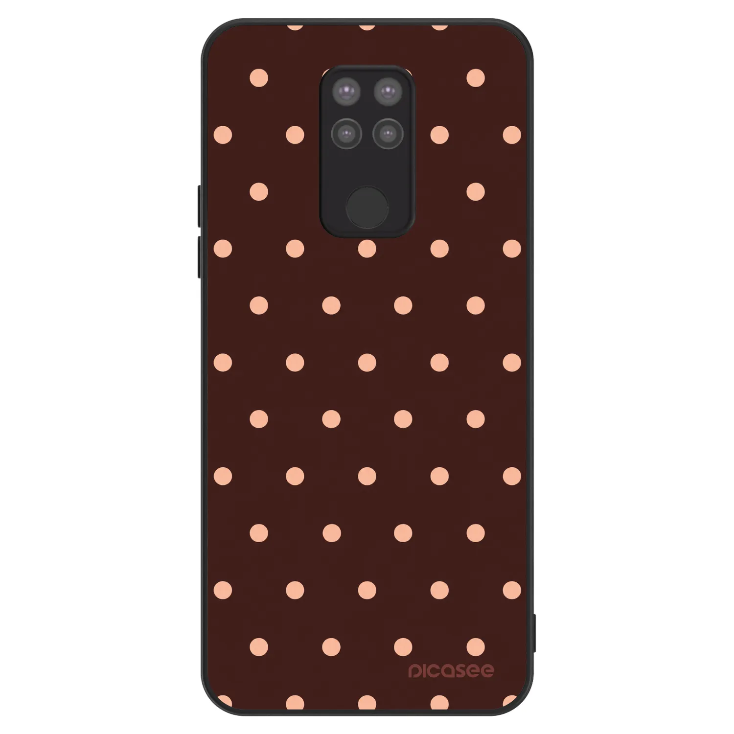 Picasee ULTIMATE CASE pro Xiaomi Redmi Note 9 - Peach Dots & Chocolate