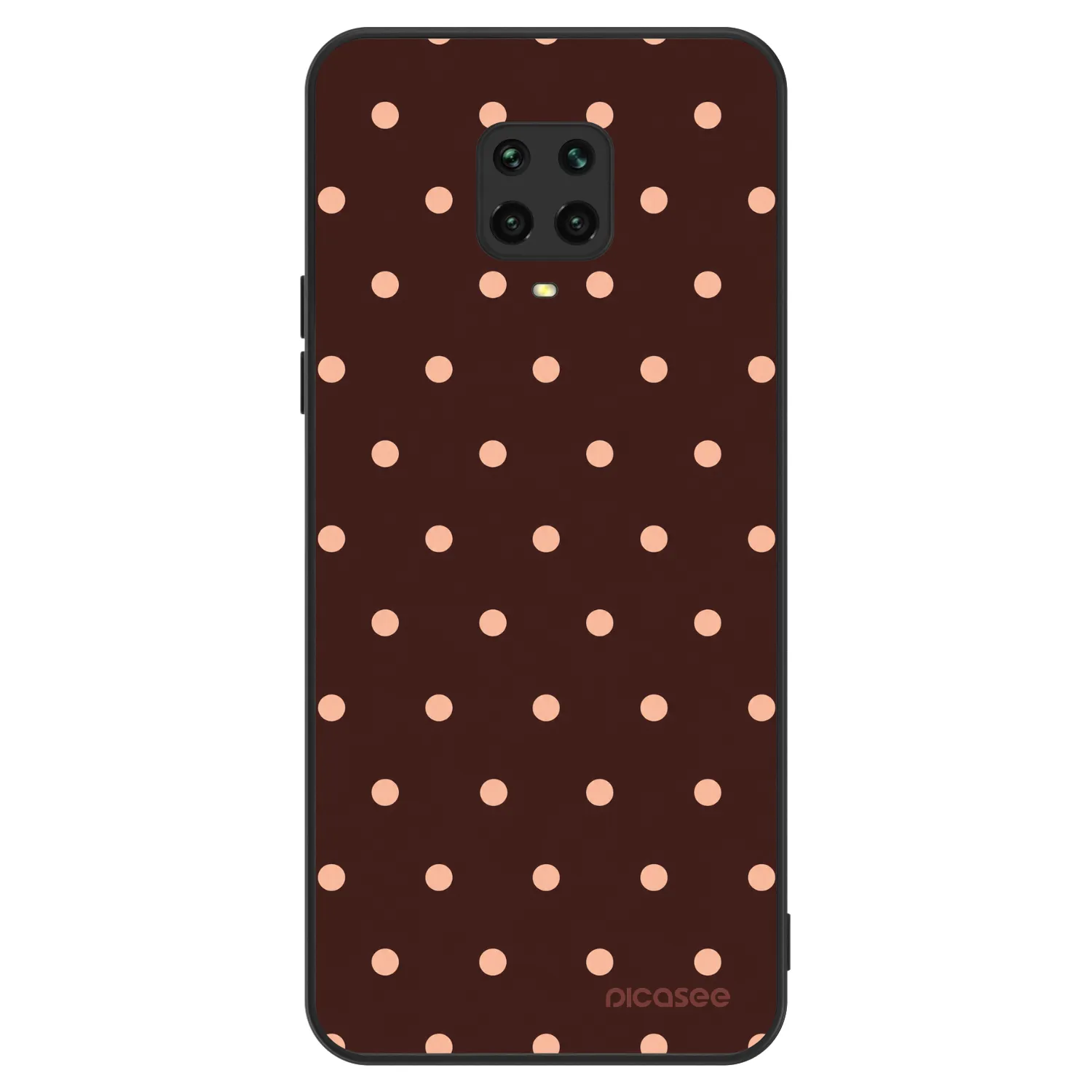 Picasee ULTIMATE CASE pro Xiaomi Redmi Note 9 Pro - Peach Dots & Chocolate