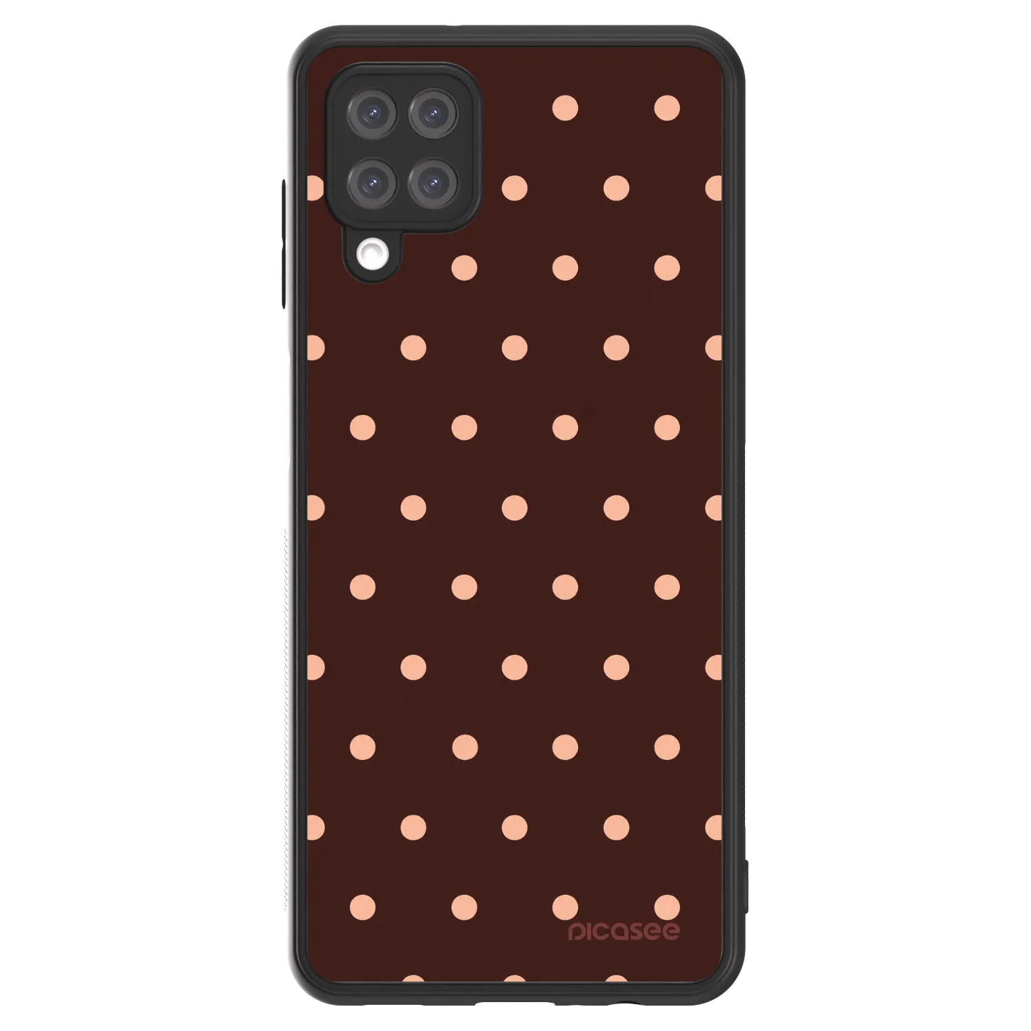 Picasee ULTIMATE CASE pro Samsung Galaxy A12 A125F - Peach Dots & Chocolate