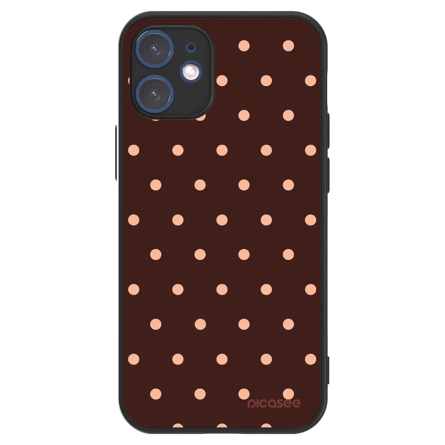 Picasee ULTIMATE CASE pro Apple iPhone 12 mini - Peach Dots & Chocolate