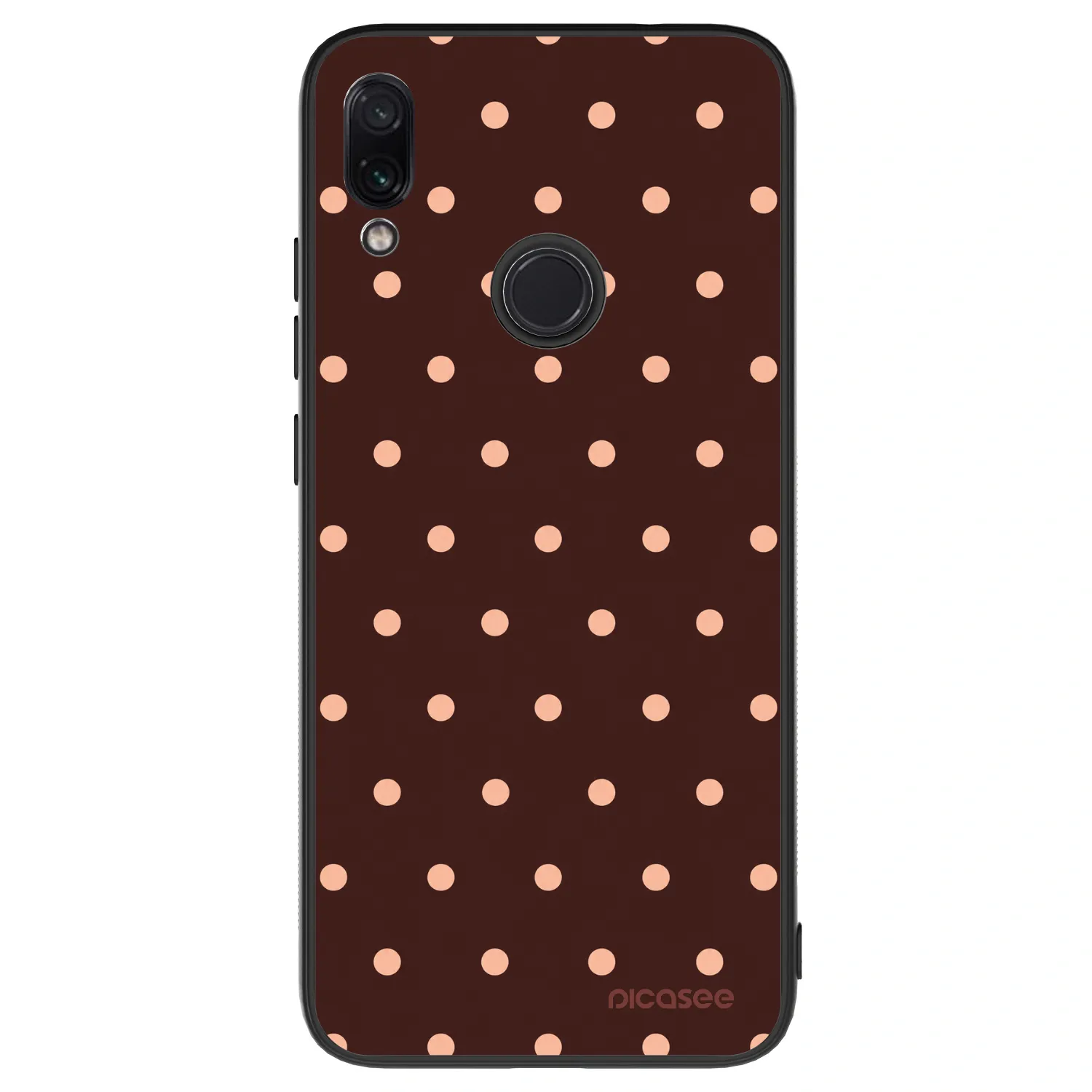 Picasee ULTIMATE CASE pro Xiaomi Redmi Note 7 - Peach Dots & Chocolate