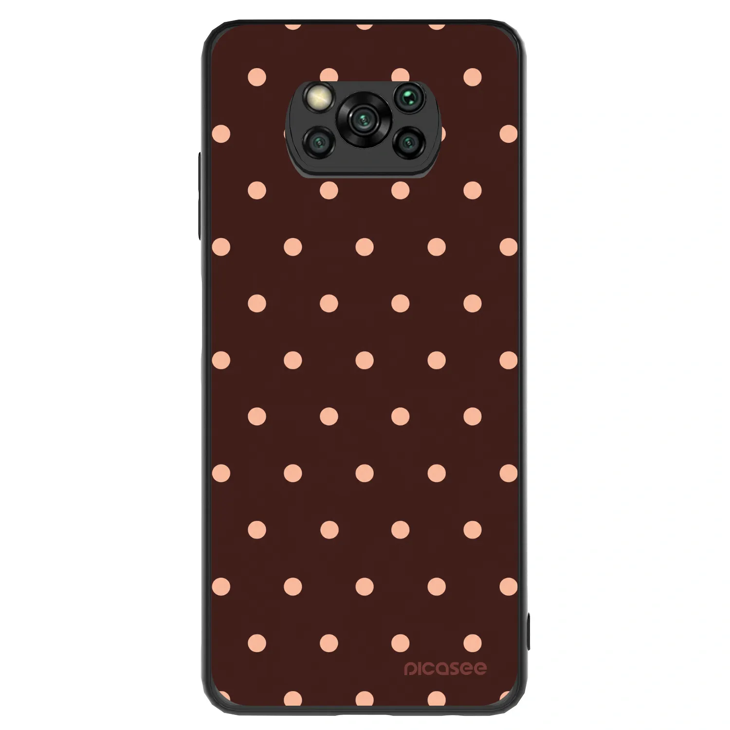 Picasee ULTIMATE CASE pro Xiaomi Poco X3 - Peach Dots & Chocolate