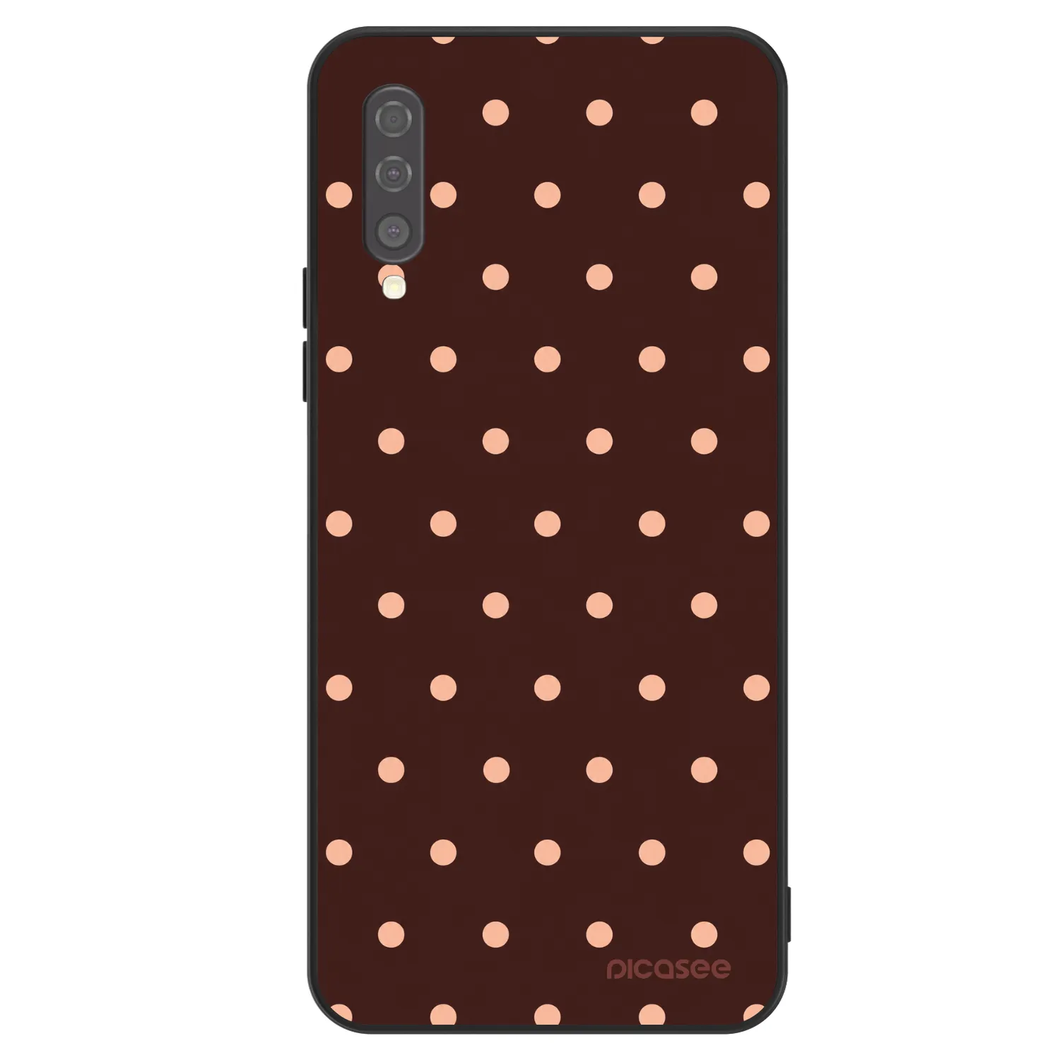 Picasee ULTIMATE CASE pro Samsung Galaxy A50 A505F - Peach Dots & Chocolate