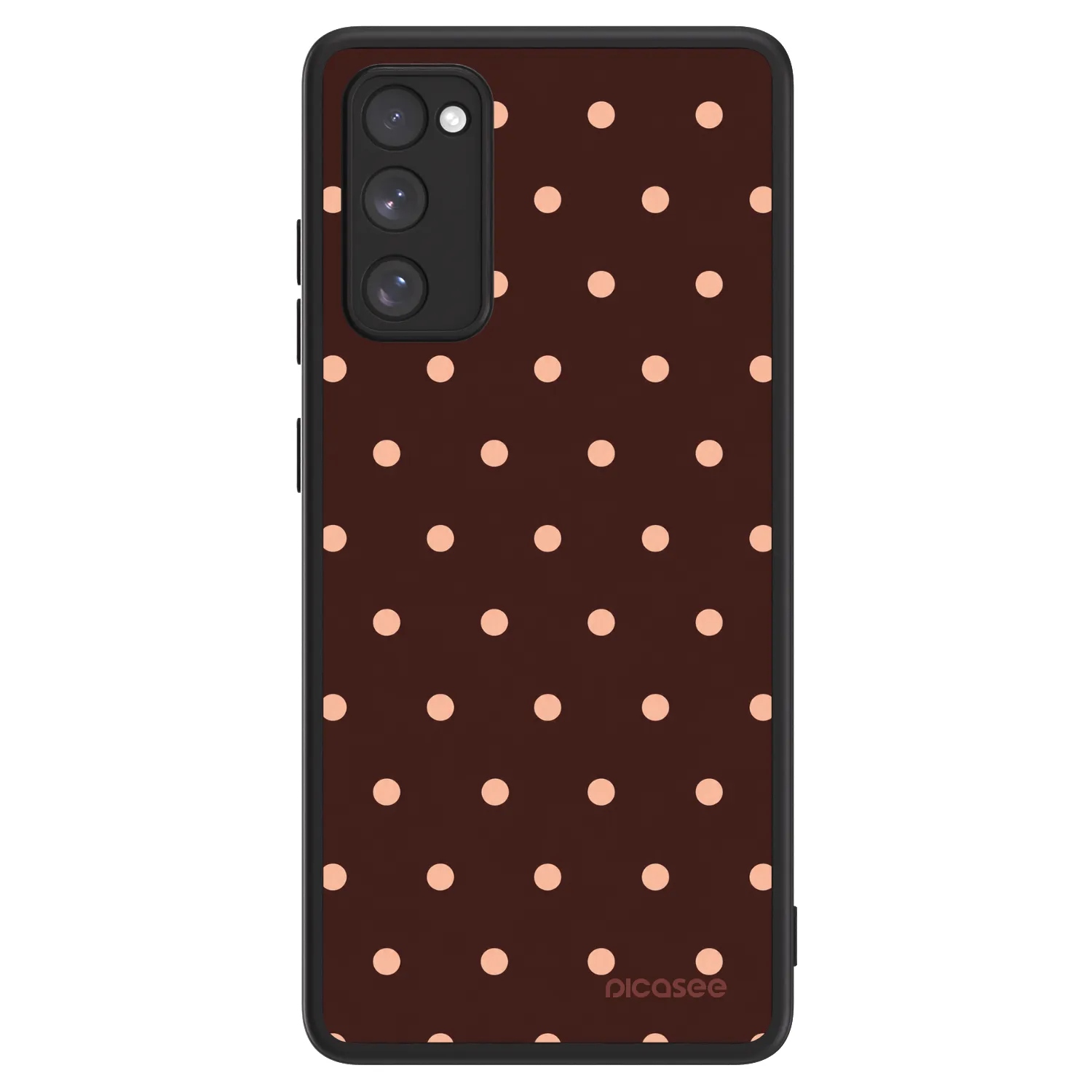 Picasee ULTIMATE CASE pro Samsung Galaxy S20 FE - Peach Dots & Chocolate
